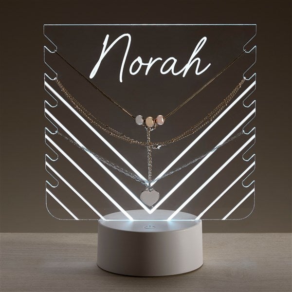 Personalized Acrylic LED Necklace Holder  - 47940
