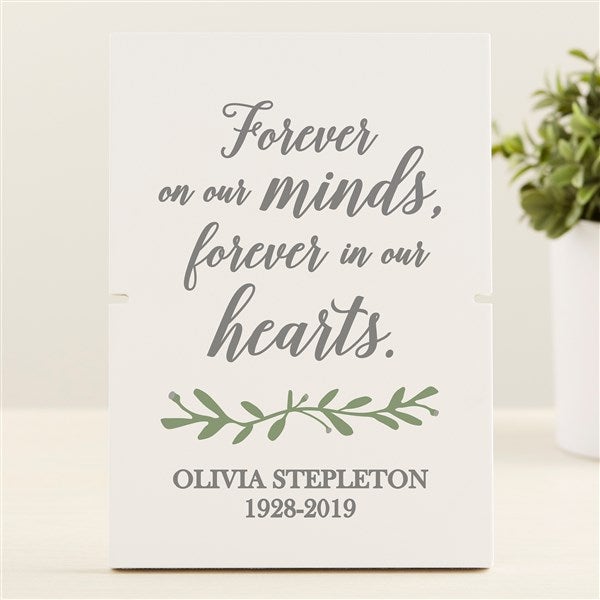 Botanical Memorial Personalized Story Board Plaque  - 47951