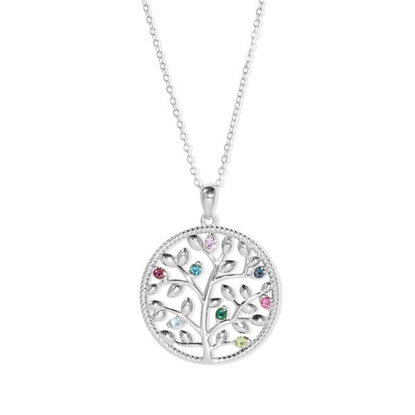  Custom Family Tree Birthstone Necklace - 47981D