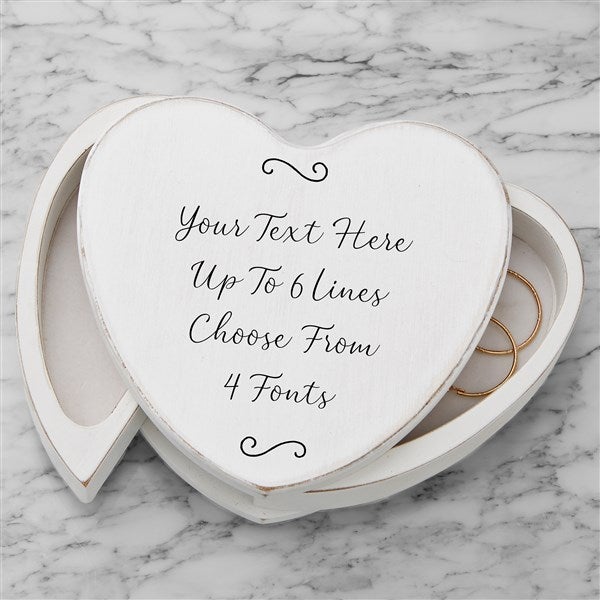 Write Your Own Engraved Jewelry Box - White - 47999