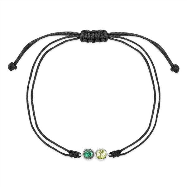 Custom Birthstone String Bolo Bracelet - 48004D