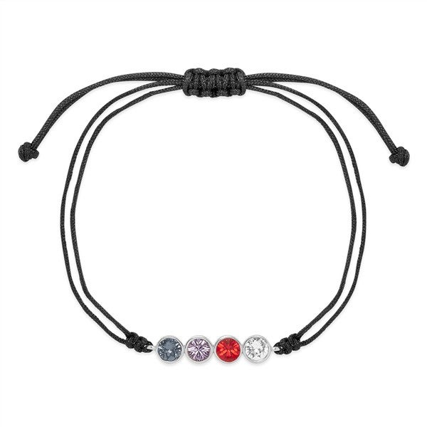 Custom Birthstone String Bolo Bracelet - 48004D