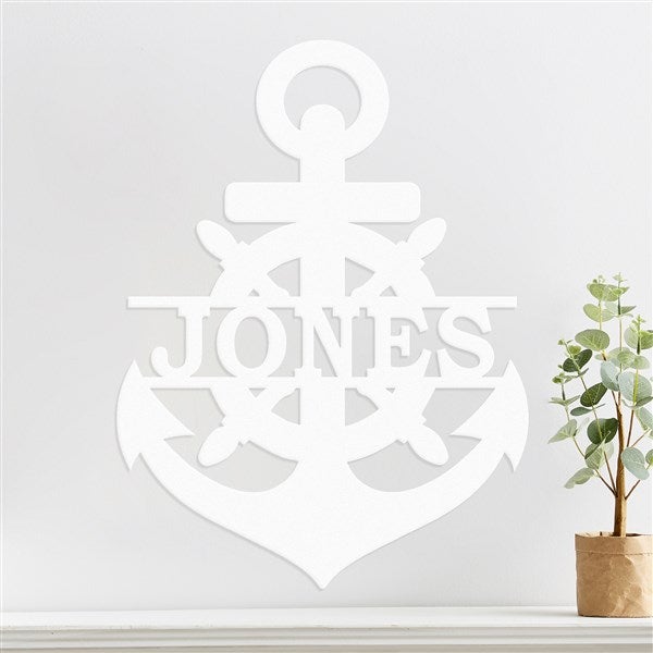 Personalized Anchor Steel Sign - 48040D