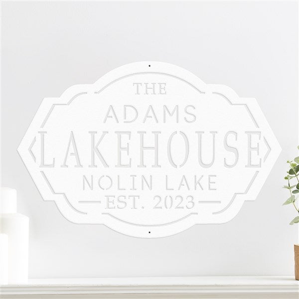 Personalized Lake House Steel Sign - 48046D