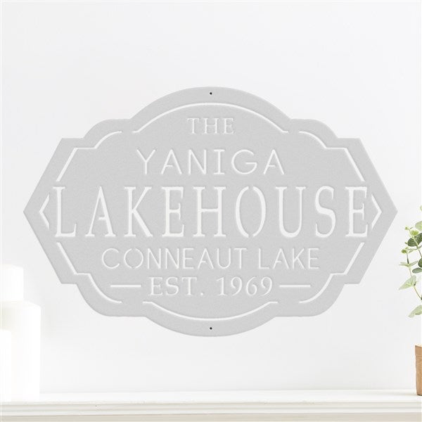 Personalized Lake House Steel Sign - 48046D