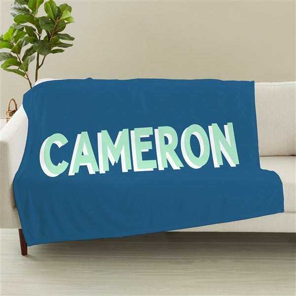 Shadow Name Personalized Blanket  - 48057