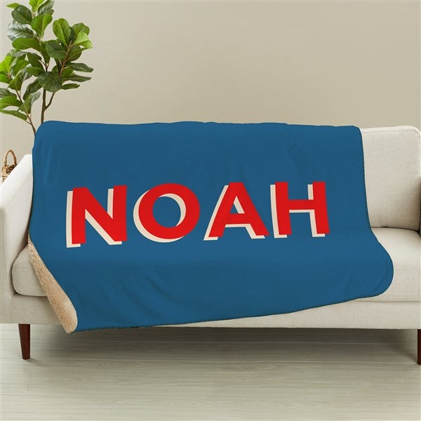 Shadow Name Personalized Blanket  - 48057