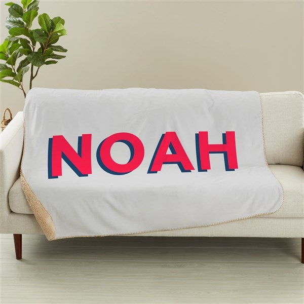 Shadow Name Personalized Blanket  - 48057