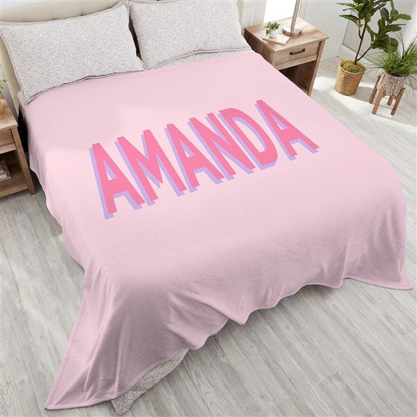 Shadow Name Personalized Blanket  - 48057