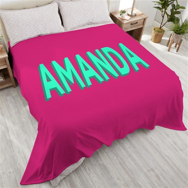 Shadow Name Personalized Blanket  - 48057