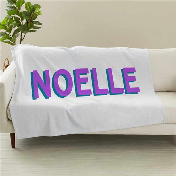 Shadow Name Personalized Blanket  - 48057