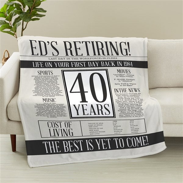 Officially Retired Personalized Blanket - 48092