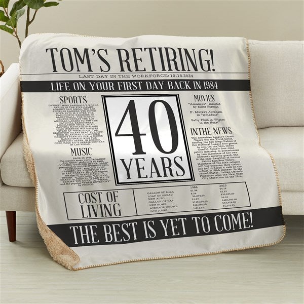 Officially Retired Personalized Blanket - 48092