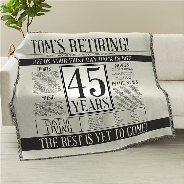 Officially Retired Personalized Blanket - 48092