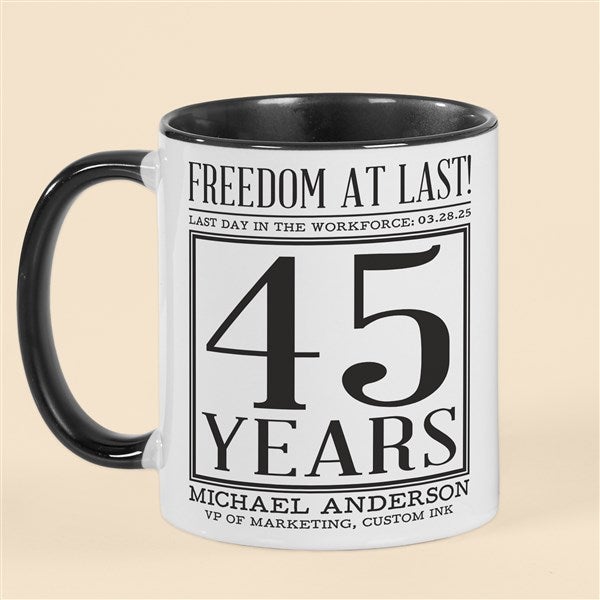 Officially Retired Personalized Coffee Mugs - 48093
