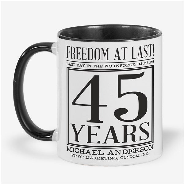 Officially Retired Personalized Coffee Mugs - 48093