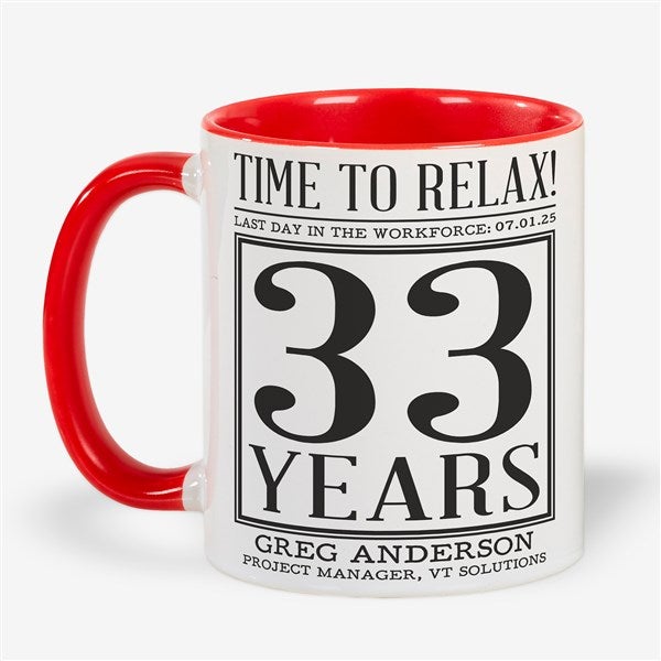 Officially Retired Personalized Coffee Mugs - 48093