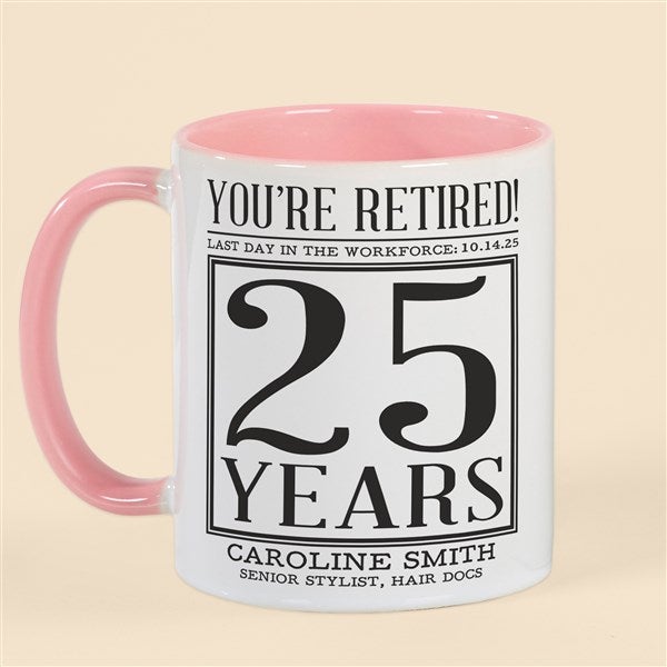 Officially Retired Personalized Coffee Mugs - 48093