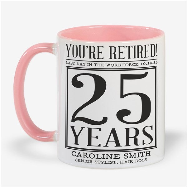Officially Retired Personalized Coffee Mugs - 48093