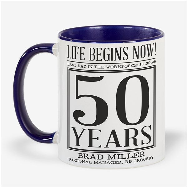 Officially Retired Personalized Coffee Mugs - 48093