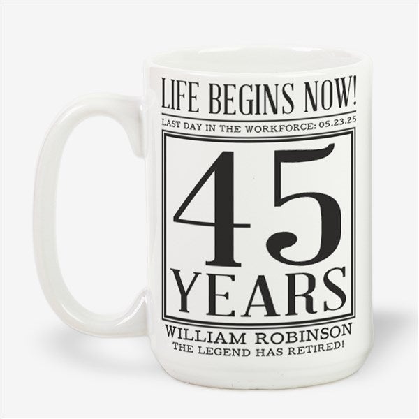 Officially Retired Personalized Coffee Mugs - 48093