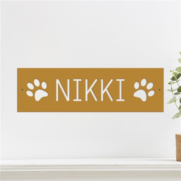 Custom Pet Steel Wall Sign - 48107D