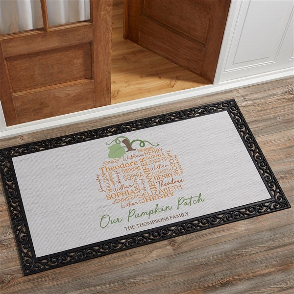 Fall Repeating Name Personalized Doormats - 48152