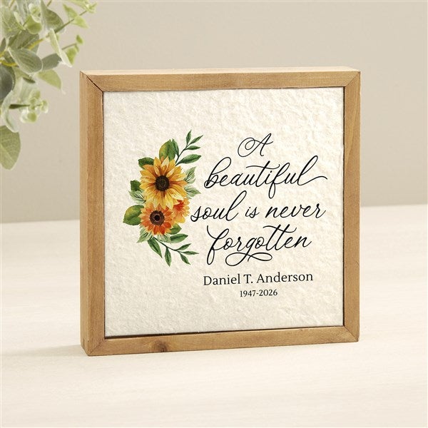Beautiful Soul Memorial Personalized Pulp Paper Wall Decor - 48345