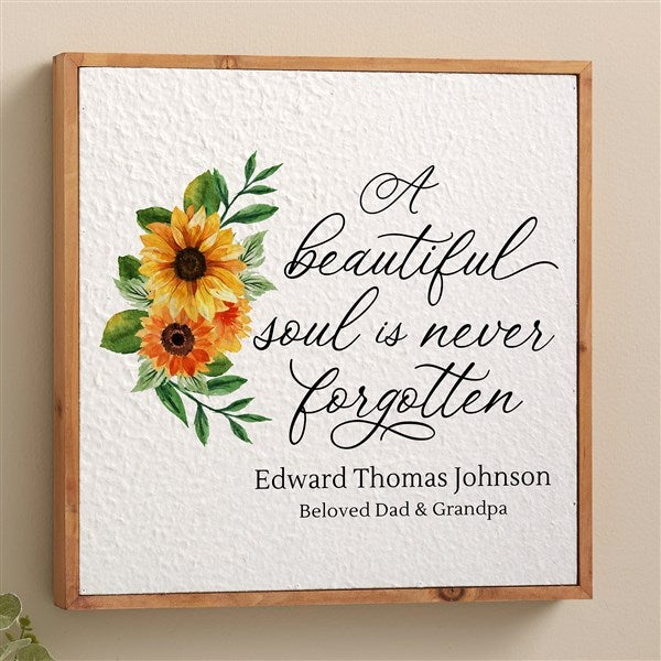 Beautiful Soul Memorial Personalized Pulp Paper Wall Decor - 48345