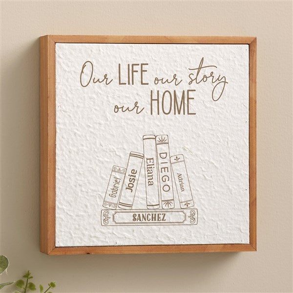 Family Story Personalized Pulp Paper Wall Decor - 48346