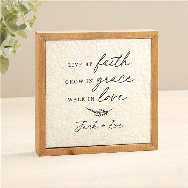 Live By Faith Personalized Pulp Paper Wall Decor - 48351