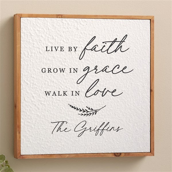 Live By Faith Personalized Pulp Paper Wall Decor - 48351