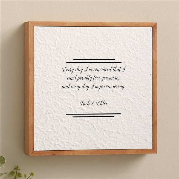 Write Your Own Personalized Pulp Paper Wall Decor - 48352