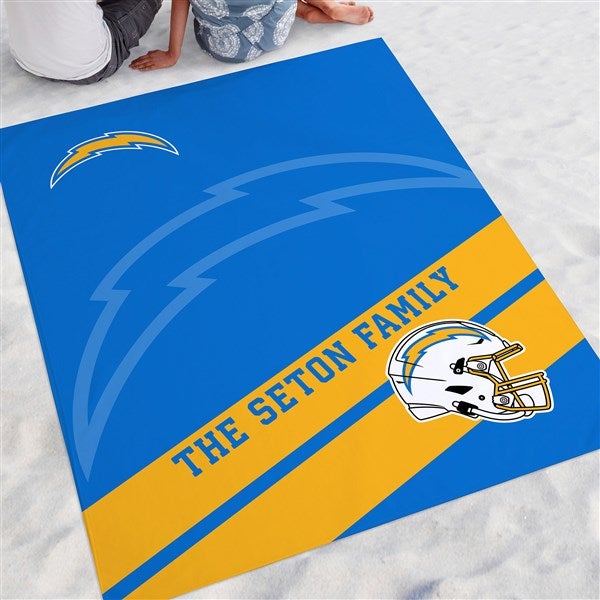 NFL Los Angeles Chargers Personalized Beach Blanket - 48383