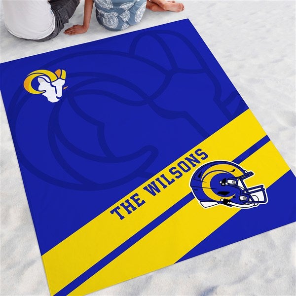 NFL Los Angeles Rams Personalized Beach Blanket - 48384