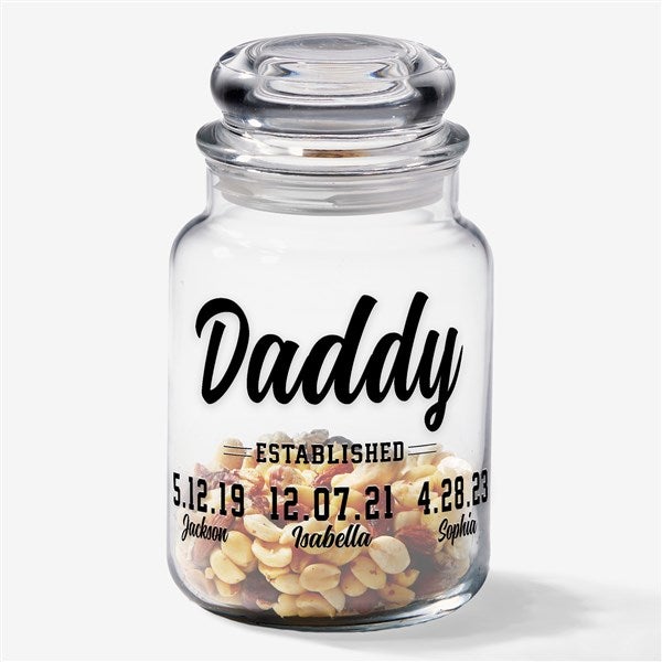 Established Personalized Glass Treat Jar - 48401