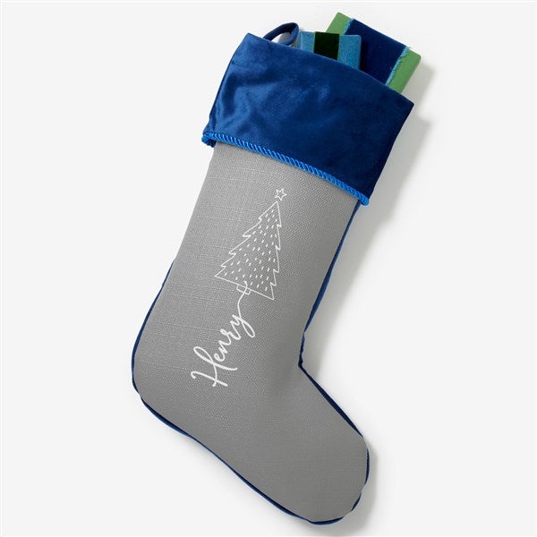 Scripted Christmas Tree Personalized Christmas Stockings - 48557