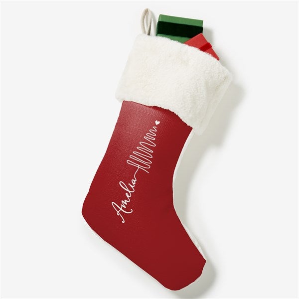 Scripted Christmas Tree Personalized Christmas Stockings - 48557