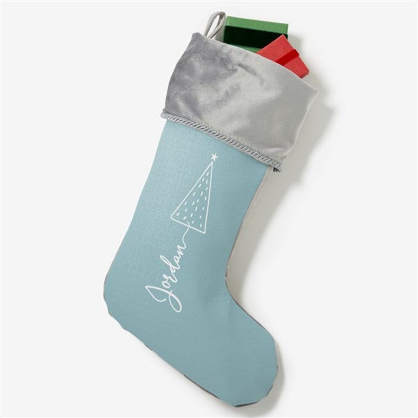 Scripted Christmas Tree Personalized Christmas Stockings - 48557