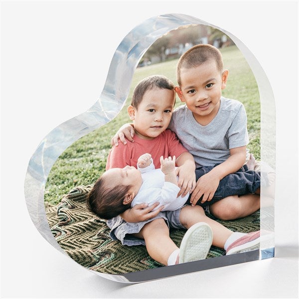 Photo Personalized Acrylic Heart Keepsake Gift - 48580