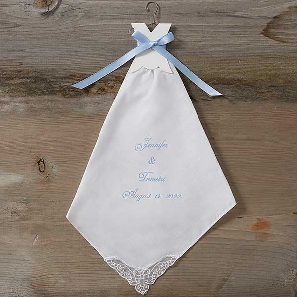 Monogram Wedding Handkerchief 