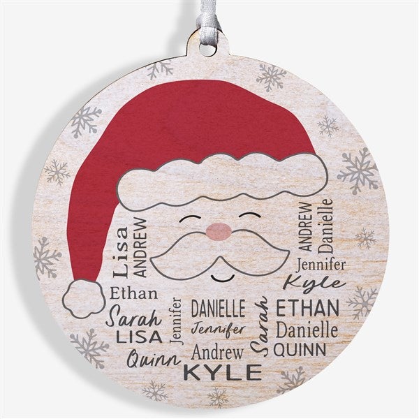 Santa Repeating Name Personalized Ornaments - 48681