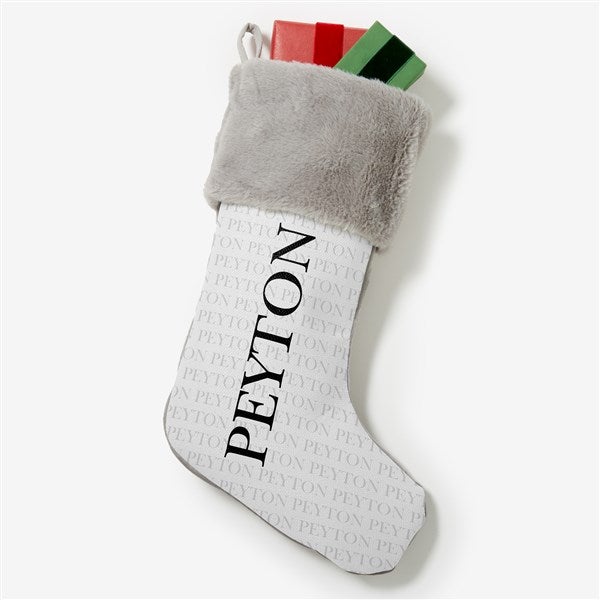 Yuletide Repeating Name Personalized Christmas Stockings - 48702