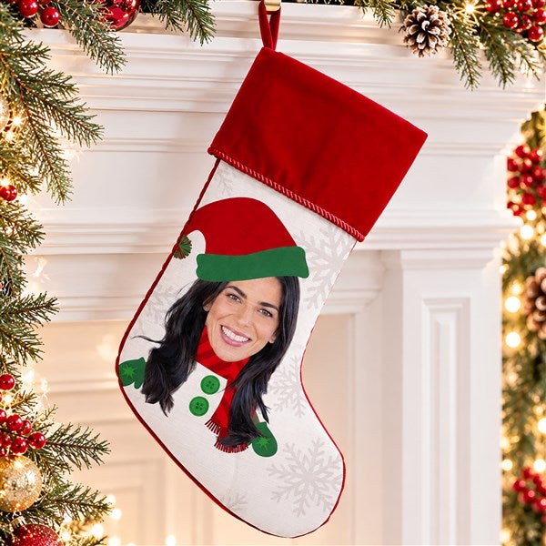 Christmas Character Personalized Photo Christmas Stockings - 48704