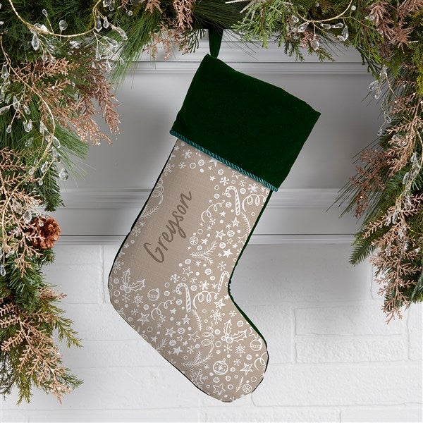 Holiday Delight Personalized Christmas Stockings - 48709
