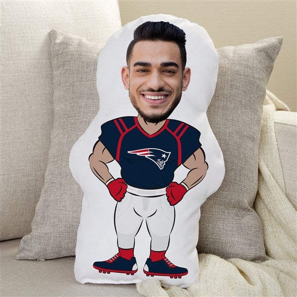 New England Patriots Personalized Photo Football Character Pillow  - 48720