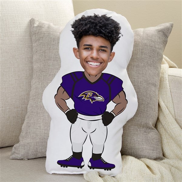 Baltimore Ravens Personalized Photo Football Character Pillow  - 48727