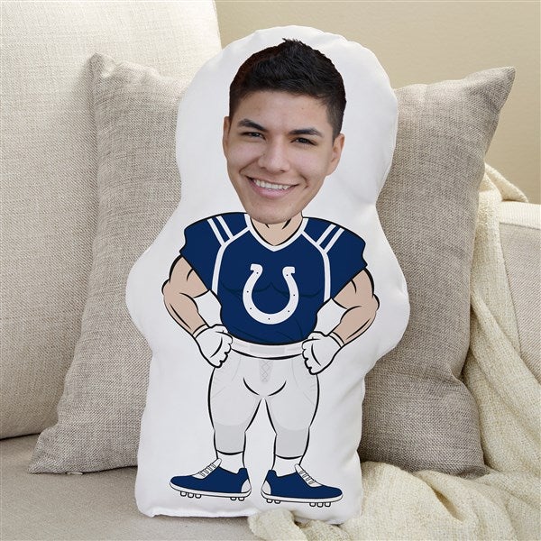 Indianapolis Colts Personalized Photo Football Character Pillow  - 48733