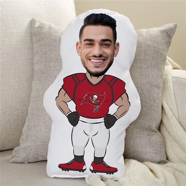 Tampa Bay Buccaneers Personalized Photo Football Character Pillow  - 48741