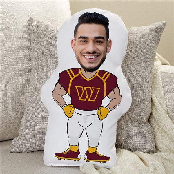 Washington Football Team Personalized Photo Football Character Pillow  - 48743
